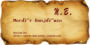 Morár Benjámin névjegykártya